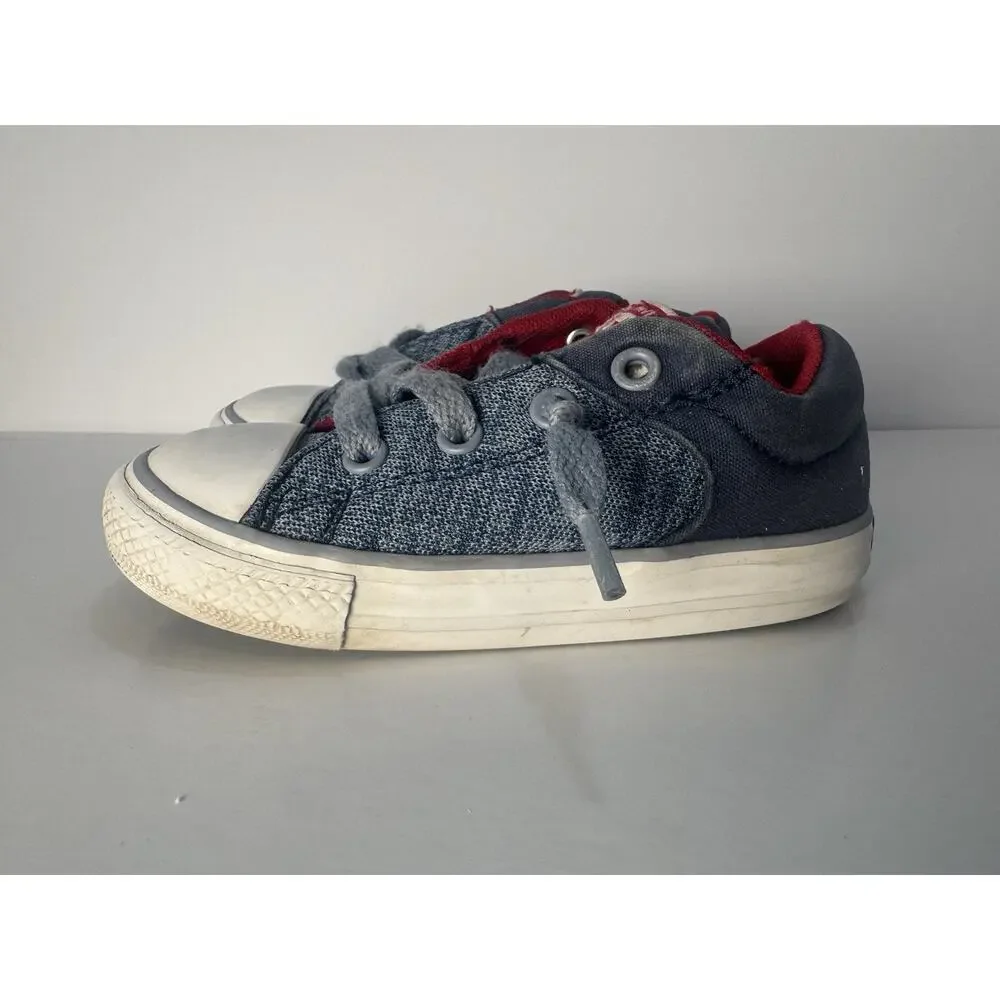 Converse All Star Low Top Toddler Sneakers Blue Red US 7 Infant Shoes